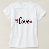 Camiseta Adorável de AMOR para Meninas - Valentina
