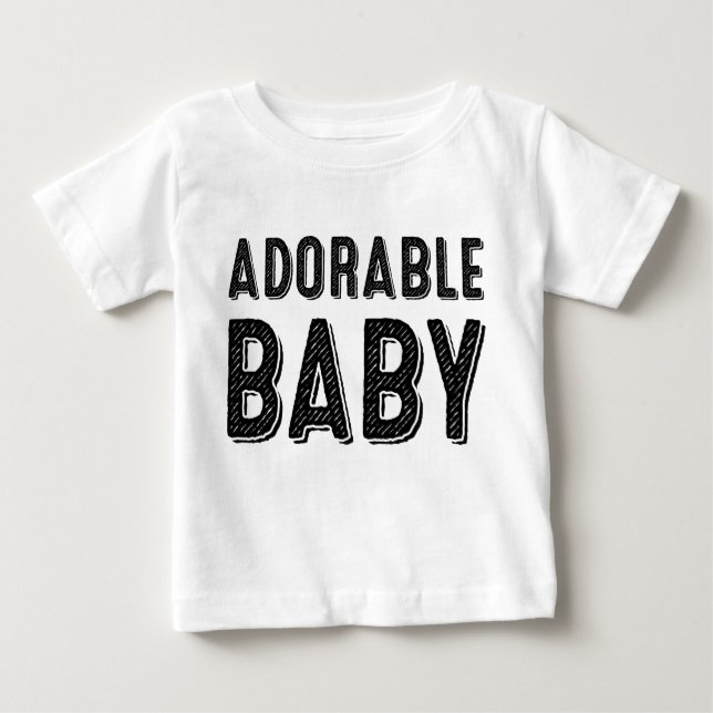Camiseta Adorável de Bebê (Frente)