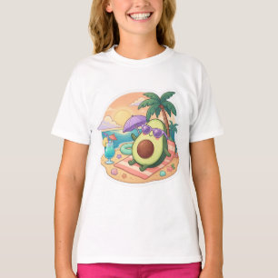 Camiseta Adorável design de abacate tropical para amantes d