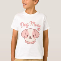 Adorável Design de Cachorro Rosa Mãe Estética Kawa