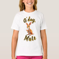 "Adorável Design de Cartoon Kangaroo Mãe e Joey
