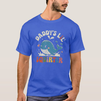 Camiseta Adorável design de esguicho de baleia para diversã