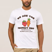 Adorável Design de Personagem de Morango e Cenoura