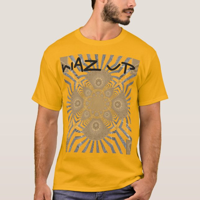 Camiseta Adorável Edgy incrível padrão simétrico design (Frente)