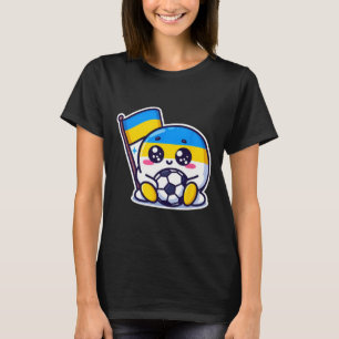 Camiseta Adorável Fã Ucraniano Nner Bandeira da Ucrânia Des