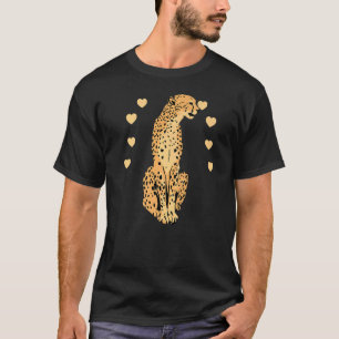 Camiseta Adorável Fantasia de Guepardo Gato Grande