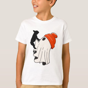 Camiseta Adorável Fantasma Amante de Bulldog Francês