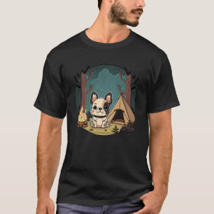 Camiseta Adorável francês desfrutando de uma viagem de acam