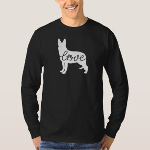 Camiseta Adorável German shepherd Adorando Mulheres