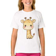 Adorável Girafa Kawaii Chibi