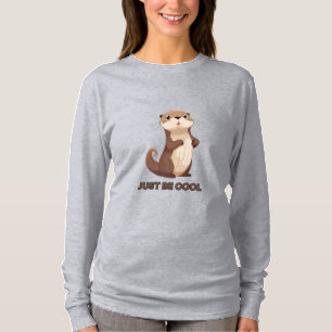 Camiseta Adorável Ilustração de Cartoon Externo 'Apenas Sej