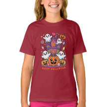 Adorável Kawaii Halloween | Fantasma Feliz & Abóbo