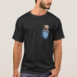 Camiseta Adorável Mãe de Cachorro Retriever Golden de Bolso