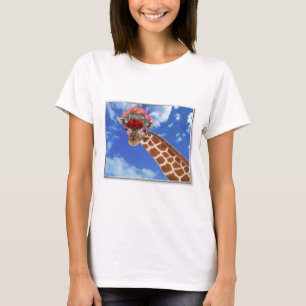 Camiseta Adorável "Missy Giraffe"