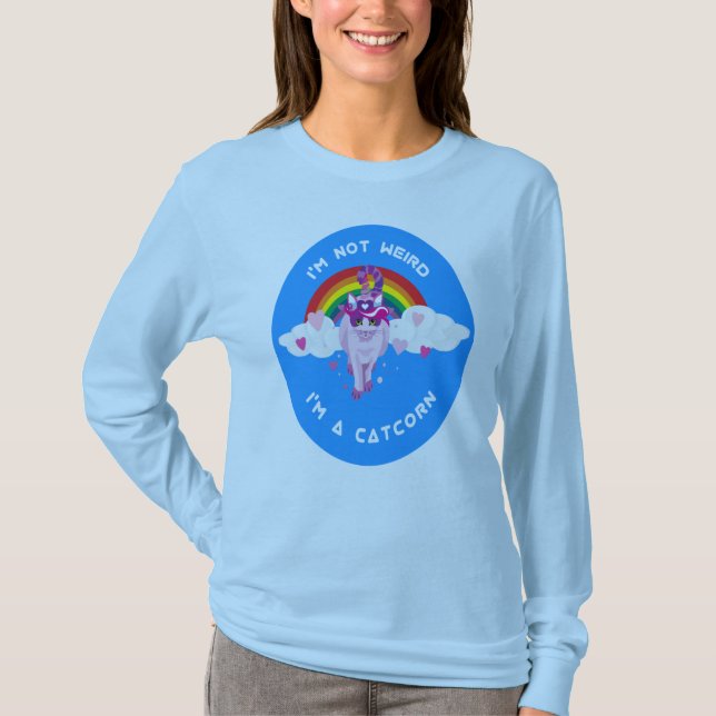 Camiseta Adorável, não sou esquisito, sou uma pipoca (Frente)