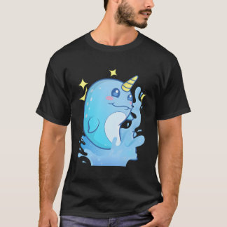 Camiseta Adorável Narwhal Unicórnio Do Mar