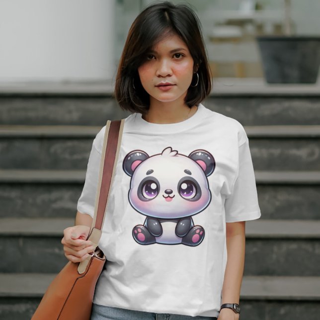 Camiseta Adorável Panda Pal kawaii (Criador carregado)