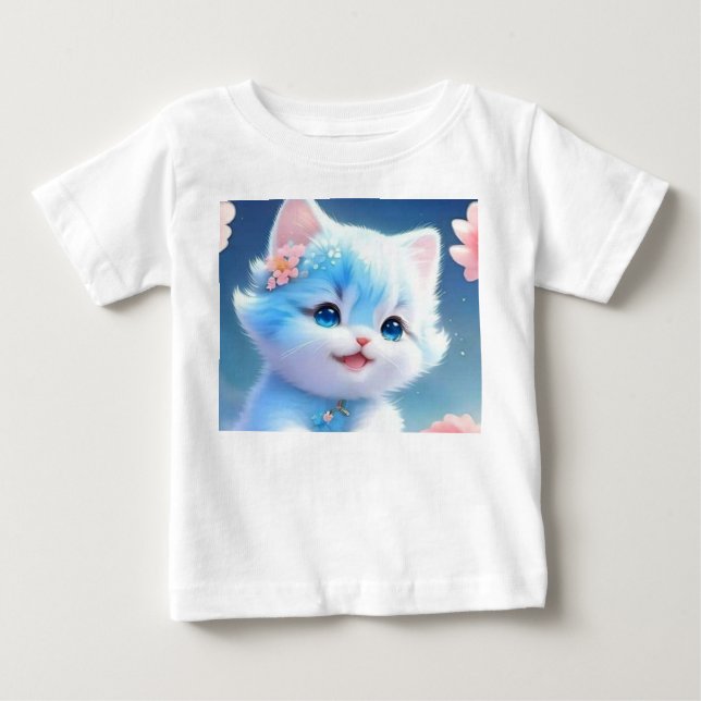 Camiseta Adorável para Bebê e Crianças – Macia e E (Frente)