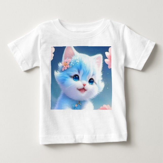 Camiseta Adorável para Bebês e Crianças - Suave e  (Frente)
