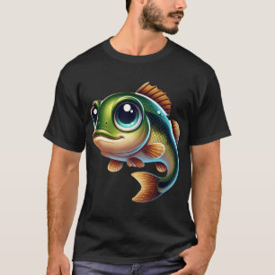 Camiseta Adorável Peixe de Boca Pequena