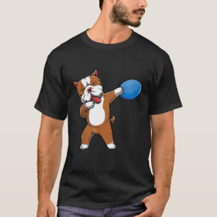 Camiseta Adorável Pitbull Fazendo Dab Disc Golf Amante Pit