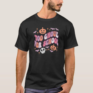 Camiseta Adorável Professor de Halloween Escolares Groovy T