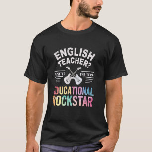Camiseta Adorável PROFESSORA DE INGLÊS Artes da ELA ASTRO D