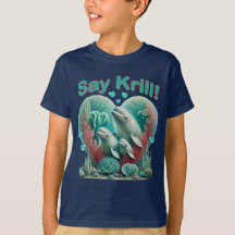 Adorável retrato de família da baleia "Say Krill"