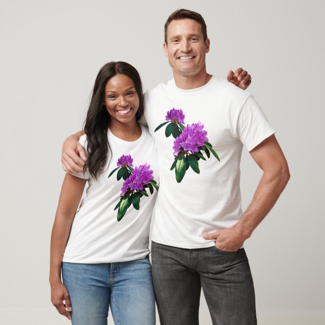 Camiseta Adorável Rhododendrons Rosa (Unissex)