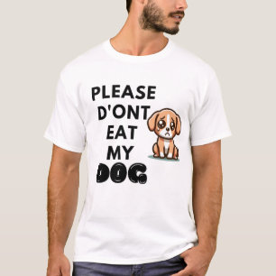 Camiseta Adorável Sad Dog Art Gift Puppy Dog Cartoons Olhos