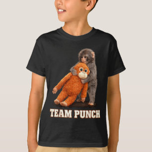 Camiseta Adorável soco de macaco bebê gráfico time soco gra