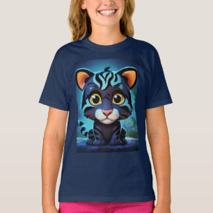 Camiseta "Adorável Tigre Negro Bliss Tee"