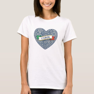 Camiseta Adorável Viagem Portugal Azulejos Azulejo