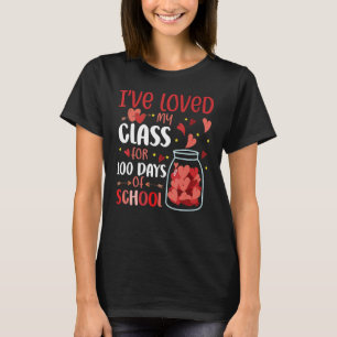 Camiseta Adorei a minha turma durante 100 dias.