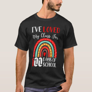 Camiseta Adorei a minha turma durante 100 dias.