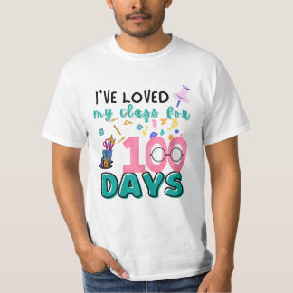Camiseta Adorei a minha turma há 100 dias, professor