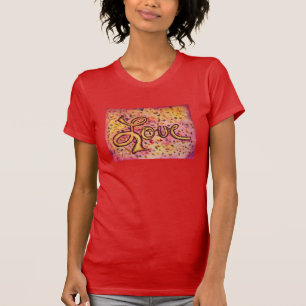 Camiseta Adorei Arte Inspiracional Rosa Rosa, Palavra