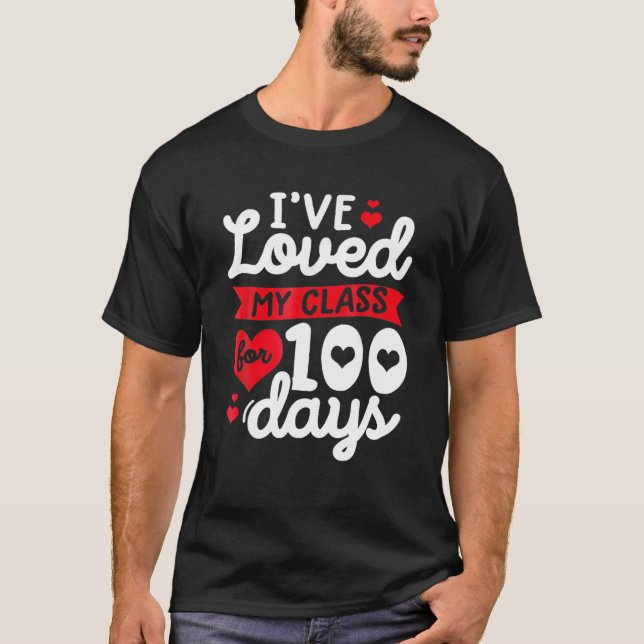 Camiseta Adorei Minha Aula Por 100 Dias De Professora (Frente)