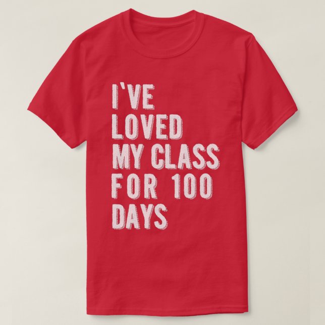 Camiseta Adorei Minha Classe Por 100 Dias 1 (Frente do Design)