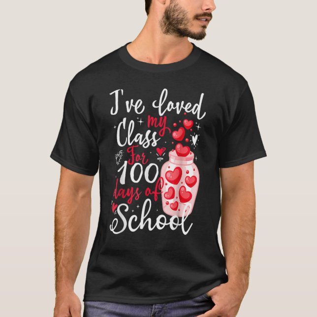 Camiseta Adorei minha turma por 100 dias de escola 100º d (Frente)