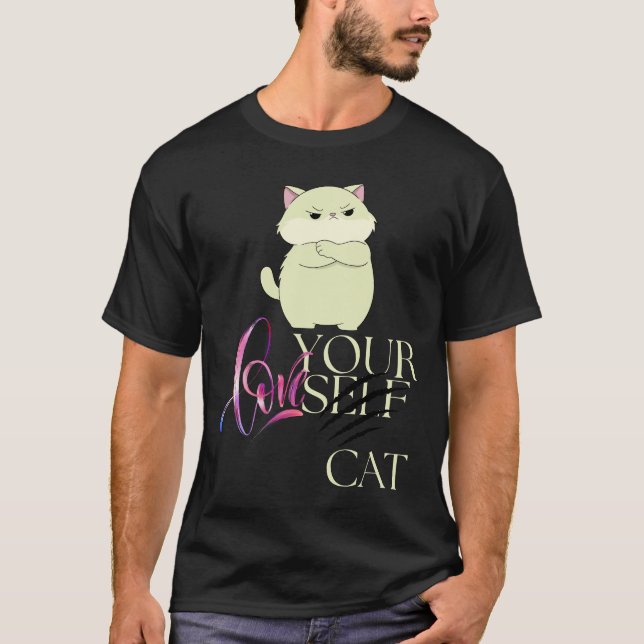 Camiseta Adorei seu gato T-Shirt (Frente)