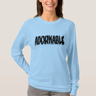 Camiseta Adorkable, texto escuro