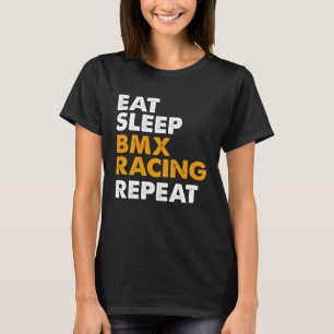 Camiseta Adormecer BMX Repetir Cavaleiros de Bike Mulheres