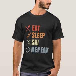 Camiseta Adormecer Esqui Repetindo Professora De Esqui Extr