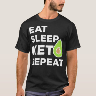 Camiseta Adormecer Keto Diet Men Repetit Women Avocado Keto
