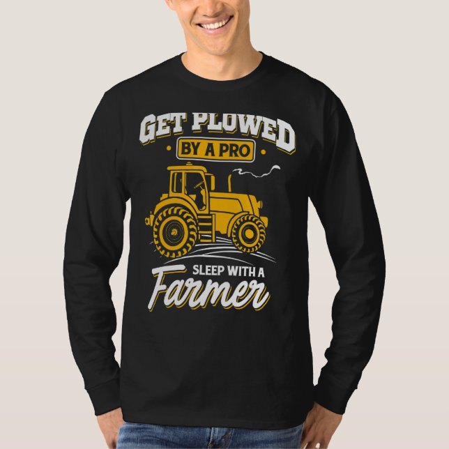 Camiseta Adormecer Pró Com Um Trator Farmador (Frente)