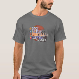 Camiseta Adormecer, Tee Repetite De Futebol