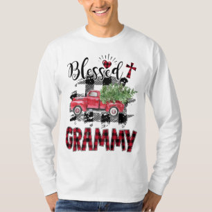 Camiseta Adormecido Grammy Red-xadrez Natal