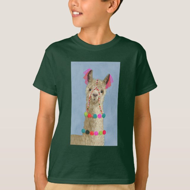 Camiseta Adorned Llama - Beige (Frente)