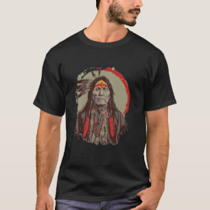 Camiseta Adorno Retro Nativo Americano Orgulho e Tradição